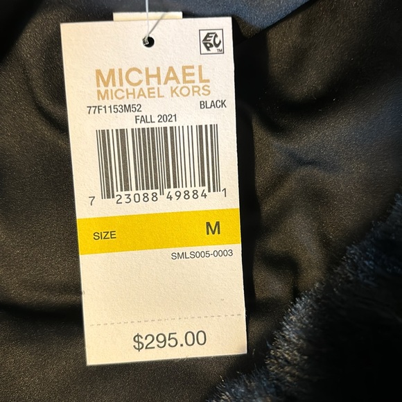 NWT FAUX FUR ZIP HOODED VEST - Picture 3 of 3
